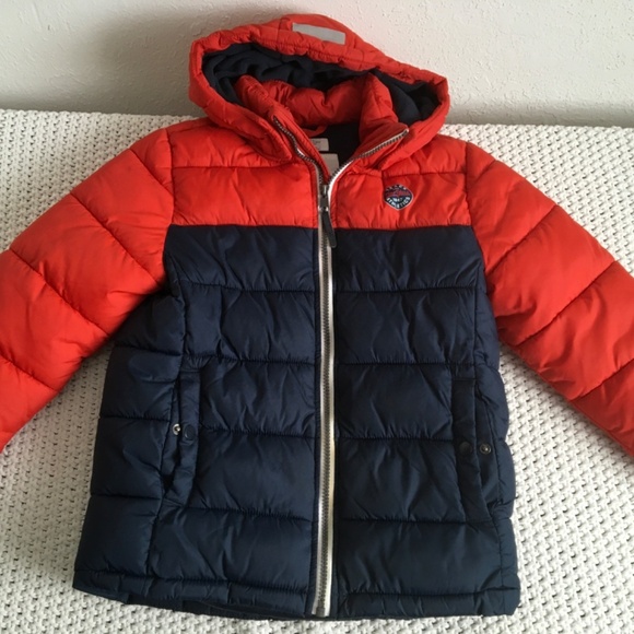H&M BOY PUFFER WINTER JACKET SIZE 7-8 - Picture 1 of 7